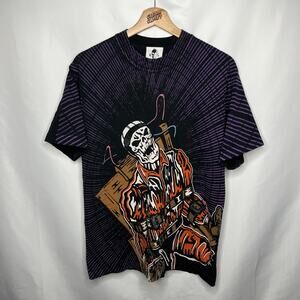 Warren Lotas WL Hammer Electric Chair End of Days All Over Print Tee S